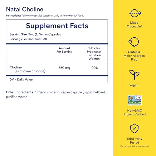 Ritual Natal Choline Supplements: Supports Baby’s Cognitive Function When Taken During Pregnancy