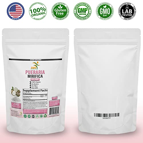 Potent Pueraria Mirifica White Kwao Krua Kao Powder, Promotes Natural Breast Enhancement