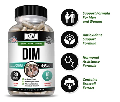 Kaya Naturals DIM Ultra (30 Capsules) | DIM Supplement for Women and Men