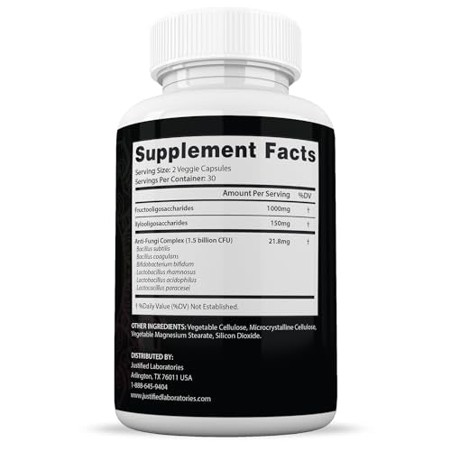 Justified Laboratories (2 Pack) Metanail 1.5 Billion CFU Probiotic Nail Support 120 Capsules