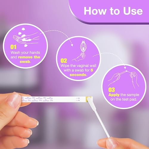 Easy@Home Vaginal pH Test -10 Strips | BV Test Kit at Home for Women | Yeast Infection Test + pH Balance