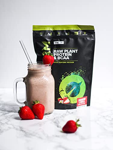 Vivo Life Perform Strawberry & Vanilla Flavour Vegan Protein Powder - BCAA Pea & Hemp Blend