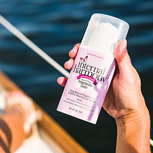 Internal Harmony Progesterone Cream, Contains Natural USP Bioidentical Progesterone