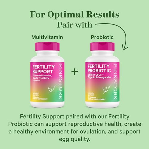 Pink Stork Fertility Supplements for Women - Support Ovulation, Conception