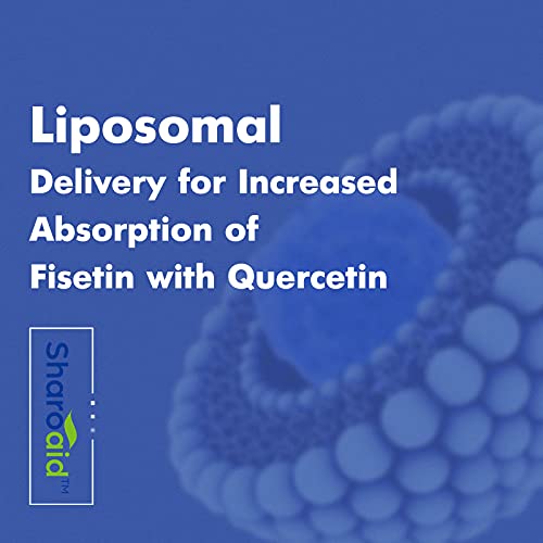 Sharoaid Liposomal Fisetin with Quercetin Supplements 1200 mg per Serving,High Absorpti