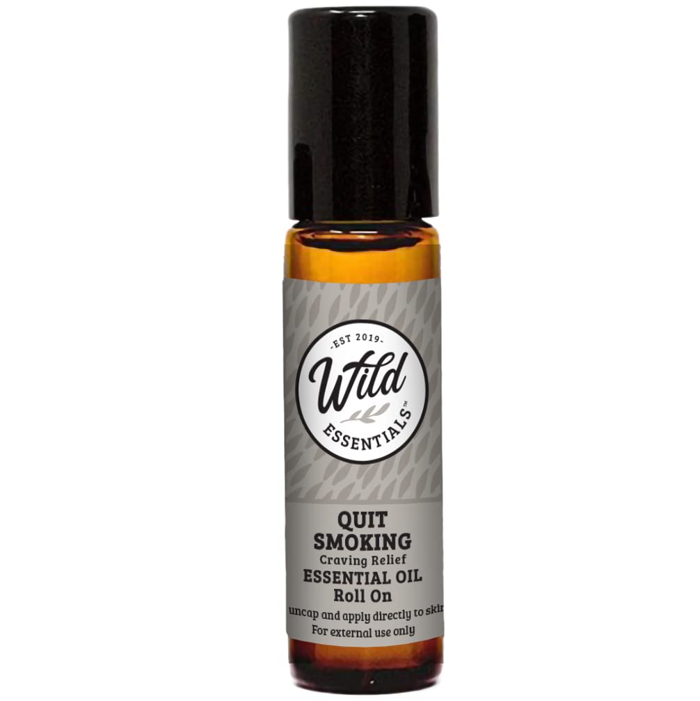 Wild Essentials Quit Smoking Essential Oil Roll On, 10ml for for help with cessation programs