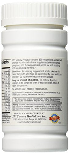 21st Century Prenatal Tablets, 3 Count