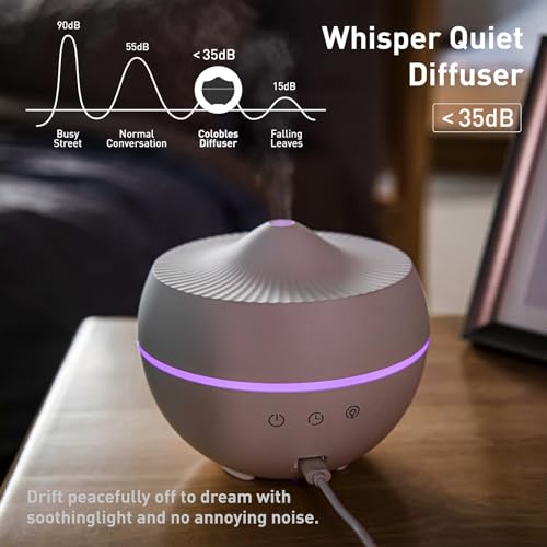Essential Oil Diffuser, 300ML Quiet Premium Humidifier, Natural Home Fragrance Aroma Diffuser