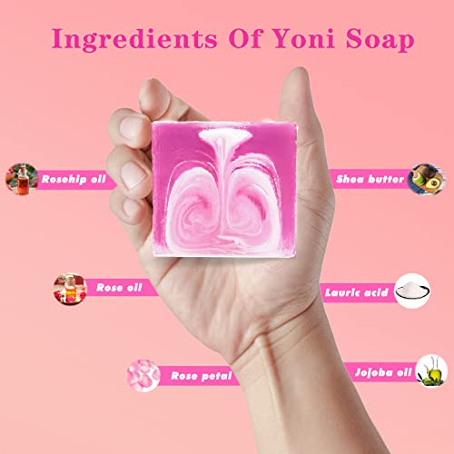 Yoni Soap Bars Yoni Wash Set Of 4, Feminine Wash Ph Balance for Women Vaginial Deodorants