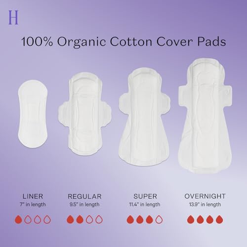 The Honey Pot Company - Non-Herbal Everyday Panty Liners - Organic Pads for Women - Cotton Cover