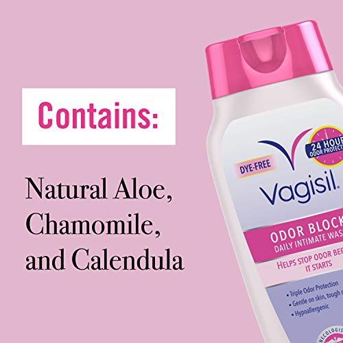 Vagisil Odor Block Multipack for Women, Daily Intimate wash, 20 Feminine Wipes, and Dry Wash