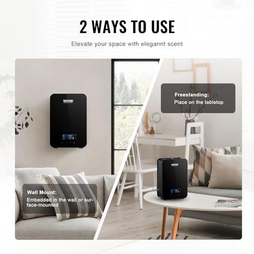 VEVOR Upgrade HVAC Scent Diffuser, Smart Scent Air Machine for Home, 180ML with Cold Air Technology