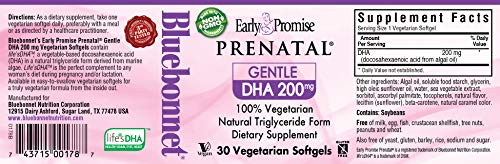 Bluebonnet Early Promise Prenatal Gentle DHA 200 mg Vegetable Capsules, 30 Count