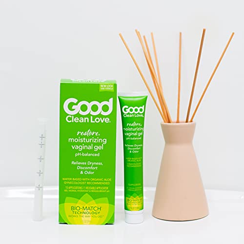 Good Clean Love Restore Moisturizing Vaginal Gel, pH-Balanced, Water-Based with Aloe Vera & Lactic Acid