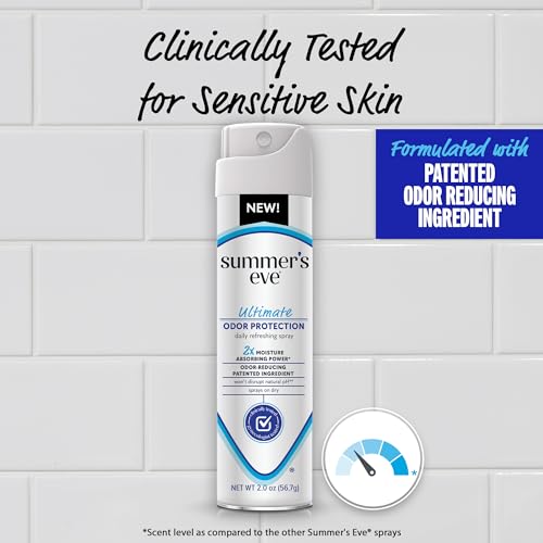 Summer's Eve, Ultimate Odor Control, Feminine Spray for Odor Protection, Talc-Free, Absorbs Moisture, 2 oz