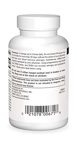 Source Naturals Pregnenolone 10mg - 60 Cherry Lozenges