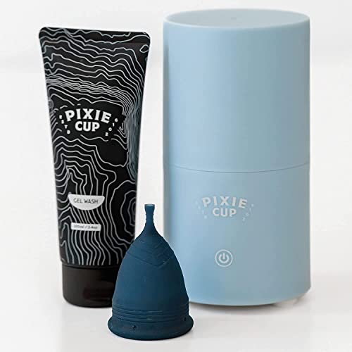 Pixie Menstrual Cup & Disc Steamer Sterilizer 2.0 - Kills 99.9% of Germs with Cleaner Steam