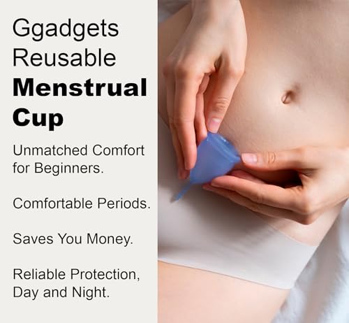 Ggadgets Menstrual Cup for Women with Pouch | Ultra Soft Odour & Rash Free | No Leakage