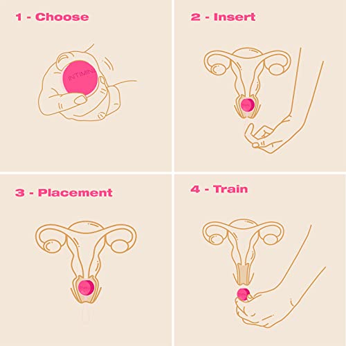 INTIMINA Laselle Weighted Exerciser Set - Women’s 3 Pelvic Floor Weights (28g, 38g, 48g)