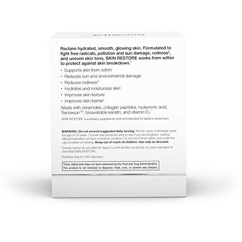 SeroVital Skin Restore, Healthy Skin Supplement with Ceramides and Hyaluronic Acid