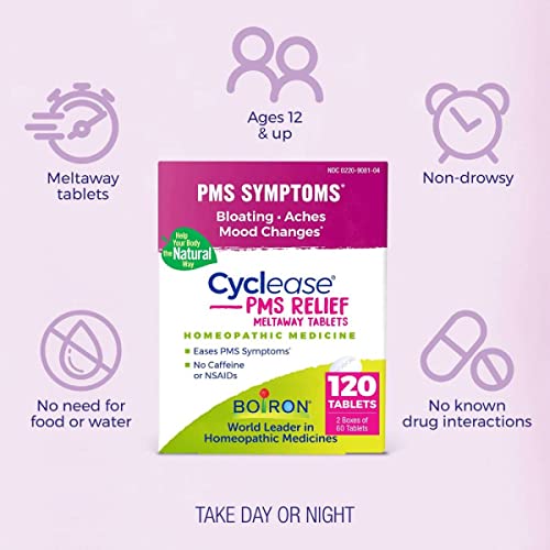 Boiron Cyclease PMS Twin Pack, 120 Tablets Count