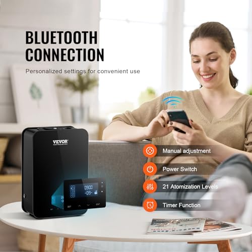 VEVOR Upgrade HVAC Scent Diffuser, Smart Scent Air Machine for Home, 180ML with Cold Air Technology