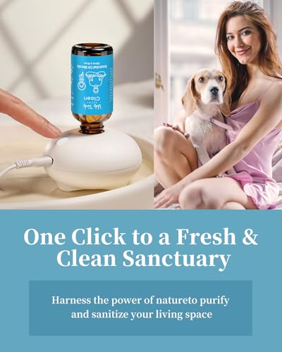 VTS Waterless Diffuser with Essential Oils Set, Tea Tree Essential Oil Aromatherapy Gift Set