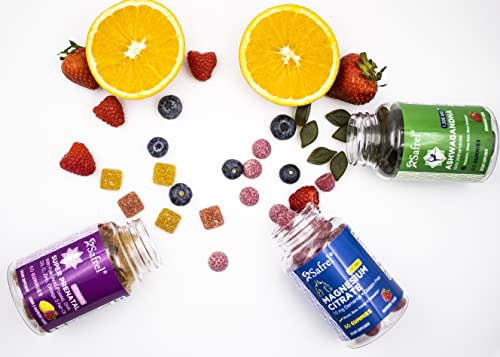 Safrel PreNatal and Post Pregnancy Gummy Vitamins, Lemon & Raspberry Lemonade Flavored