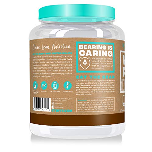 Eat the Bear Whey Protein Isolate Protein Powder 2 lbs (Chocolate)