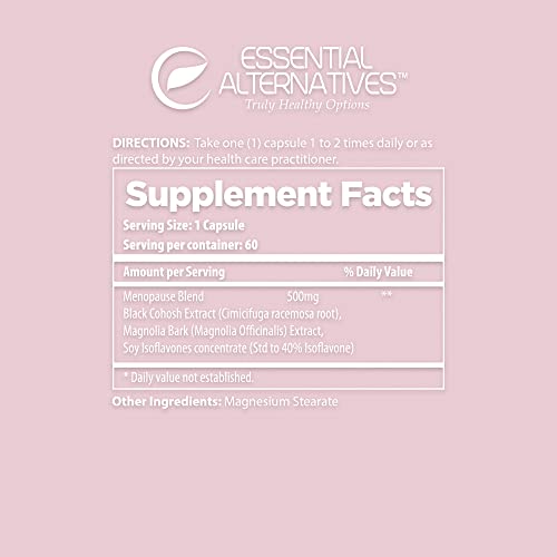 Essential Alternatives Menopause Care Soy Isoflavones, Magnolia Bark, Black Cohosh