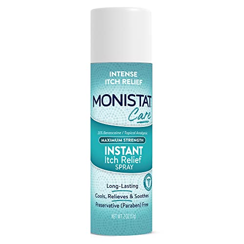 Monistat Instant Itch Relief Spray for Women, Maximum Strength Feminine Itch Care, 2 oz