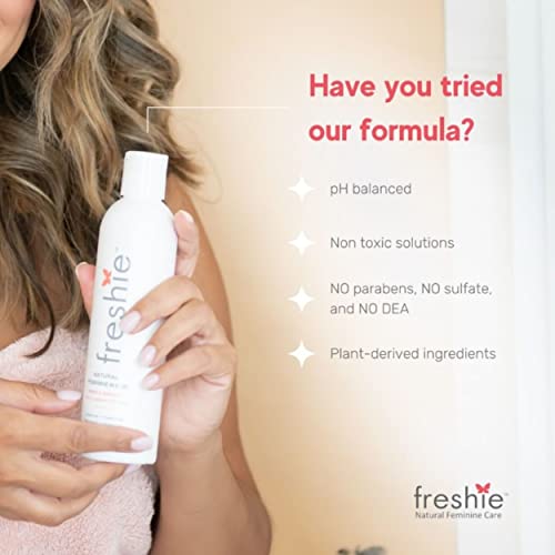 freshie Natural Feminine Care pH-Balanced Cleansing Wash Odor-Blocking Plant-Based