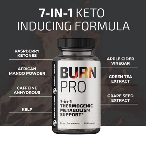 Burn Pro 7-in-1 Thermogenic Metabolism Booster | Weight Management Support Supplem