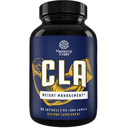 CLA Diet Weight Loss Pills - Women and Men - Pure Conjugated Linoleic Acid - Safflower 
