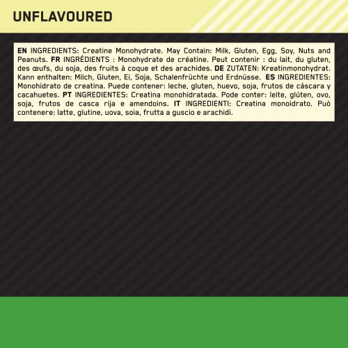 Optimum Nutrition Micronised Creatine Powder, 100% Pure Creatine Monohydrate Powder