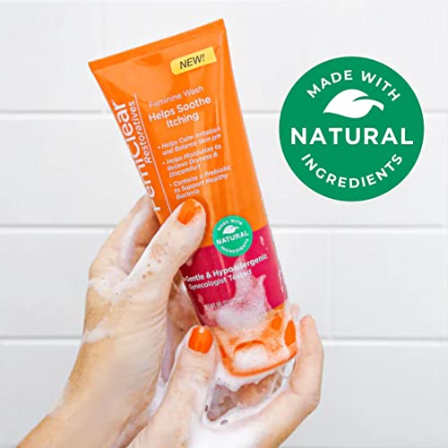 FemiClear Restoratives Soothing Feminine Wash - Feminine Care Wash for Itching & Irritated Skin