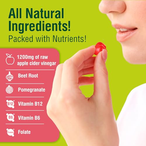 NutriKrisp Organic Keto ACV Gummy for Weight Loss - Sugar & Gluten Free Apple Cider