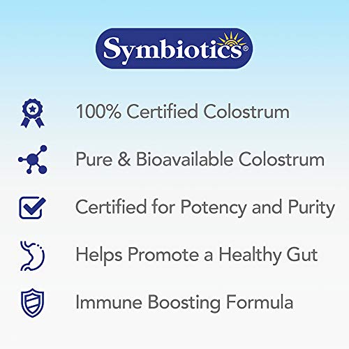 Symbiotics Colostrum 120ct Chewables Plus - Immunity Support for Adult & Kids