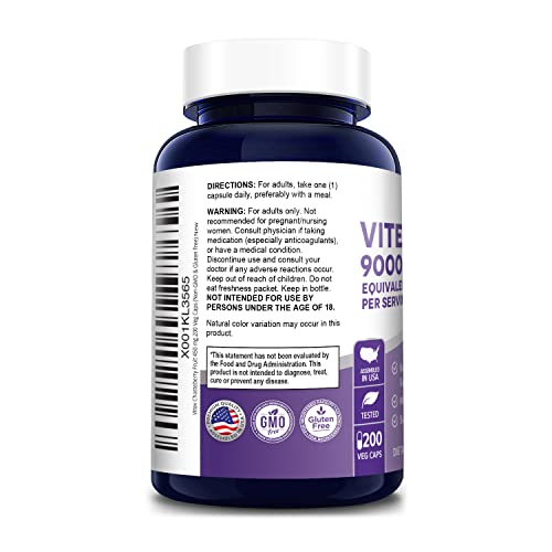 NusaPure Vitex Chasteberry Fruit 20:1 Extract 9,000 mg -200 Veggie Caps 200 Days Supply