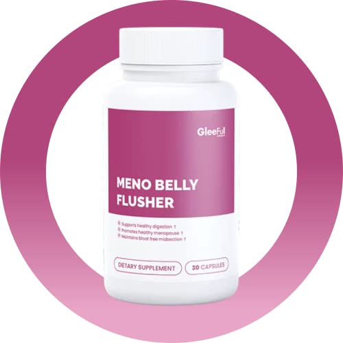 GleeFull Meno Belly Flusher - Menopause Supplements for Women - Hormone Balance