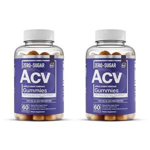 Essential Elements Zero-Sugar ACV Apple Cider Vinegar Gummies from “The Mother” 