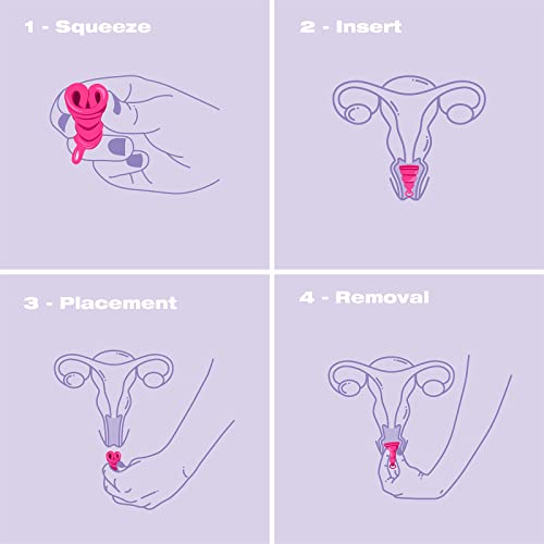 Intimina Lily Cup One - Collapsible Disposable Menstrual Cups for Beginners, Small Menstrual Cup