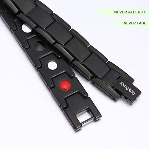 EMMORI Ultra Strength Magnetic Bracelet - 3,500 Gauss Per Magnet -Magnetic Bracelets