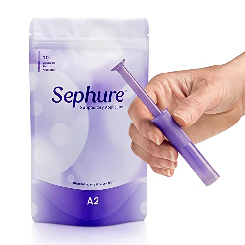 Sephure Easy-to-Use Suppository Applicator for Women and Men, Disposable Applicator