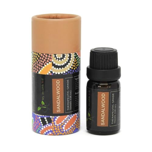 My Health A-Z Sandalwood Essential Oil, Organic 10ml (Santalum Album) Extracted