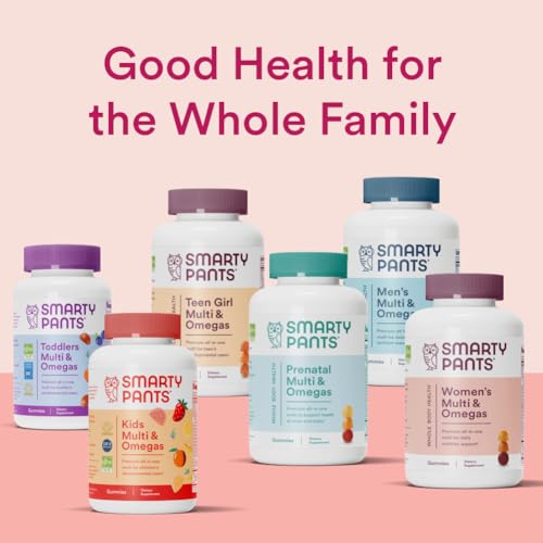 SmartyPants Teen Girl Multivitamin Gummies: Omega 3 Fish Oil (EPA/DHA), Vitamin D3