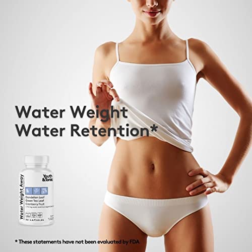 Youth & Tonic Water Retention Pills for Women and Hormone Balance Capsules for Swelling & Loss