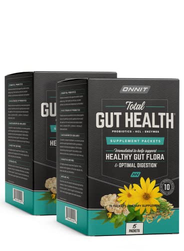 ONNIT Total Gut Health - Complete Probiotics & Digestive Enzyme Supplement 