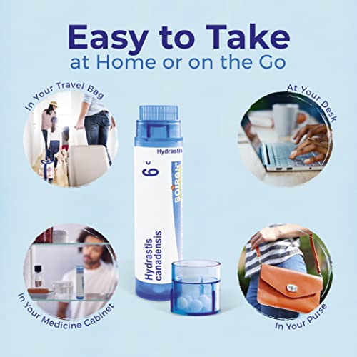 Boiron Hydrastis Canadensis 6C Homeopathic Medicine for Post-Nasal Drip Relief, Excess Mucus