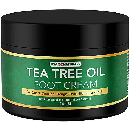 Tea Tree Oil Foot Cream For Dry Cracked Heels Repair - Natural Foot Cream For Dry Cracke